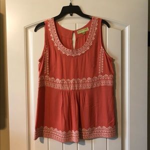 Orange tone Sigrid Olsen Signature blouse